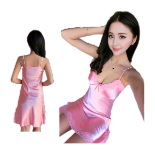 โปรโมชั่น : 1113ชุดนอนเซ็กซี่ ชุดนอนผ้าซาติน การออกแบบผ้าลูกไม้