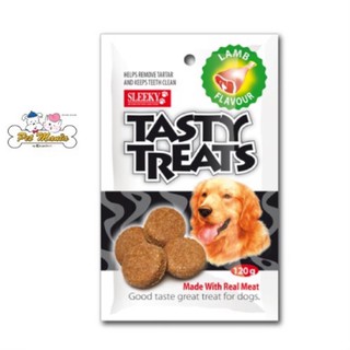 (รสแกะ)SLEEKY Tasty Treats ขนมสุนัขอบกรอบ 120g