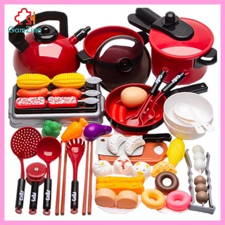 [NANA] Kitchen Play Set Pretend Kids Toy Cooking Playset for Girls Boys Gifts