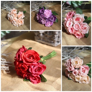 ช่อดอกกุหลาบ Artificial Rose flower bouquet Madam Khajee Fake flowers