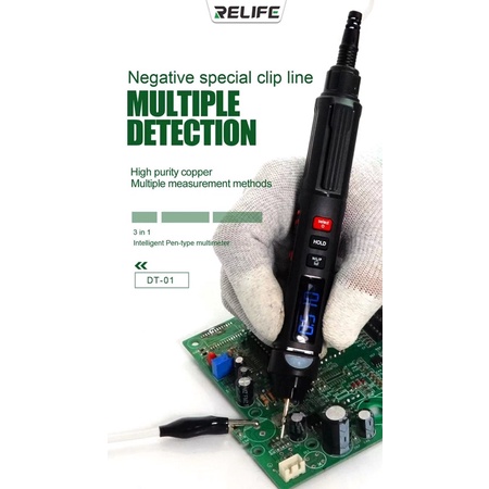 ปากกามัลติมิเตอร์ RELIFE DT-01 รวมฟังก์ชันการวัดหลายรูปแบบไว้ในเครื่องเดียว
