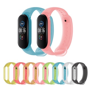 สายรัดข้อมือ สีใส สําหรับ Xiaomi Mi Band 7 6 5 4 3 Xiomi Mi Band 7 Sport Bracelet