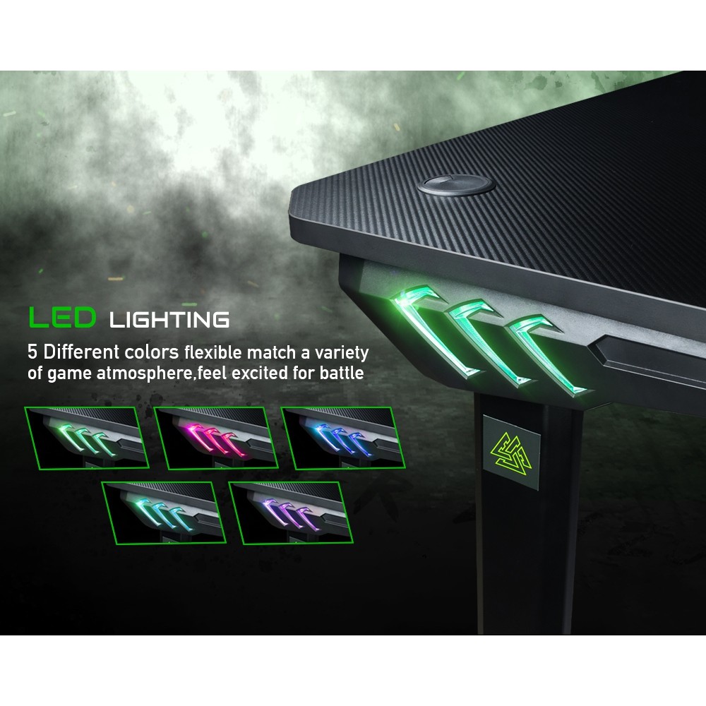 ของแท้สินค้าประกันศูนย์ 2 ปี EGA โต๊ะเกมมิ่ง GAMING DESK TYPE GD2 LED ...