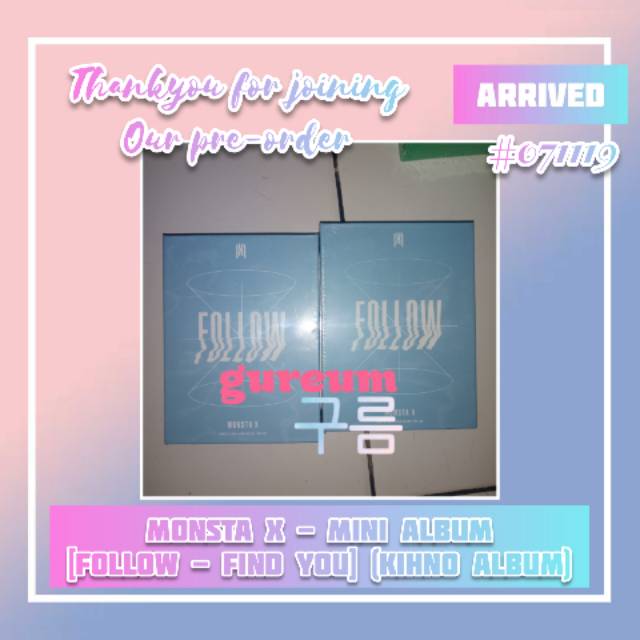 [READY] MONSTA X - มินิอัลบั้ม [FLLOW - FIND YOU] (อัลบั้ม Kihno)