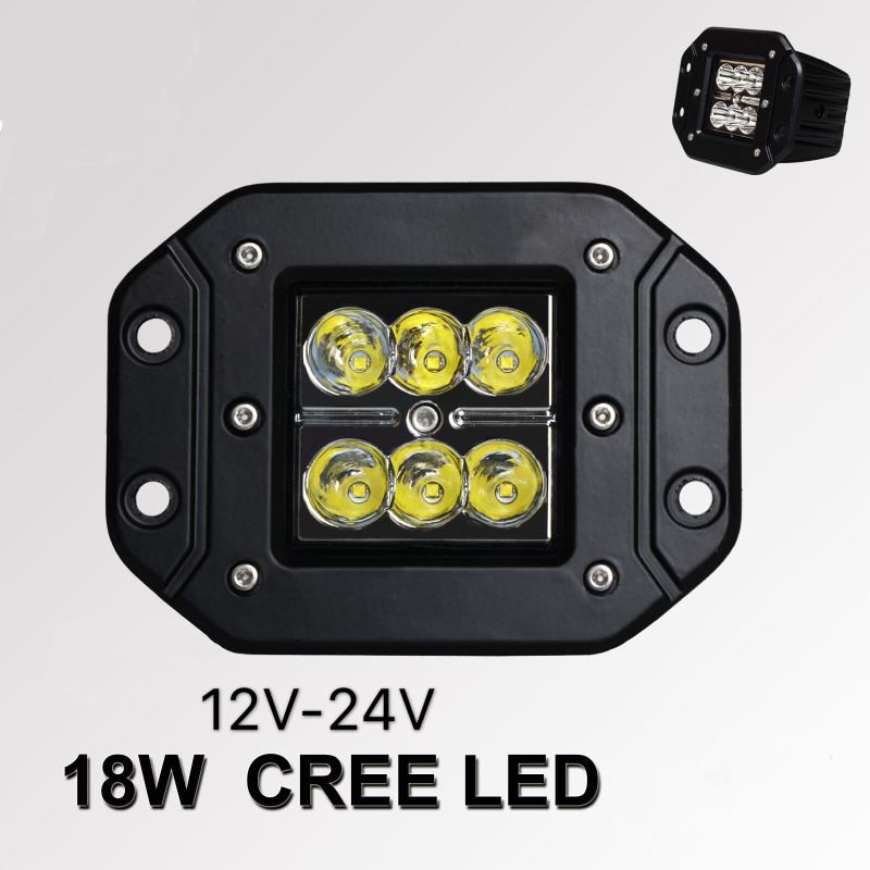 (1ชิ้น) ไฟสปอร์ตไลท์รถยนต์ LED 18W /39W SPOT BEAM US ไฟหน้ารถ ไฟท้าย ไฟช่วยตัดหมอก เเสงขาว 12V-24V