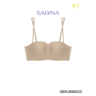 Sabina ซาบีน่า เสื้อชั้นใน INVISIBLE WIRE (ไร้โครง) Body Bra The Series (เกาะอก) Seamless fit รุ่น Pretty Perfect รหัส SBXU8900CD สีเนื้อเข้ม