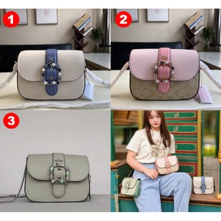 Coach C2871 C3415 C1421 Gemma กระเป๋าสะพายข้าง Colorblock Women Sling Chain Bag