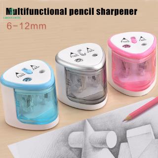 Electric Pencil Sharpener Portable Double Hole for Student Classroom Home Office SW♥