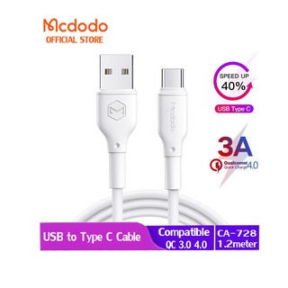 Mcdodo 3A Type-C สายเคเบิ้ลชาร์จเร็ว Qc3.0 4.0 สําหรับ Samsung Huawei Xiaomi Redmi เคเบิ้ล