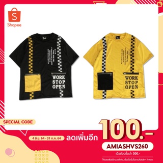 [ลดทันที100฿ใส่โค้ดAMIASHVS260]เสื้อ oversize แนวสตรีทเกาหลี