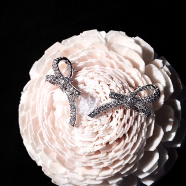 ต่างหู Crystal & Ribbon