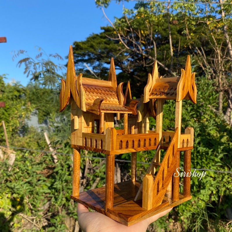 บ้านทรงไทย บ้านเรือนไทยโบราณ บ้านไม้สักทองบ้านจิ๋ว - รูปที่ 2