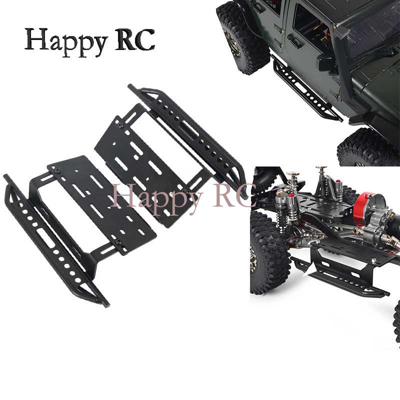 2 ชิ้นโลหะ RC รถด้านข้างเหยียบปรับ Rock Sliders สําหรับ 1/10 RC Crawler Axial SCX10 II 90046 90047 Jeep Wrangler Body UpgradeSpot