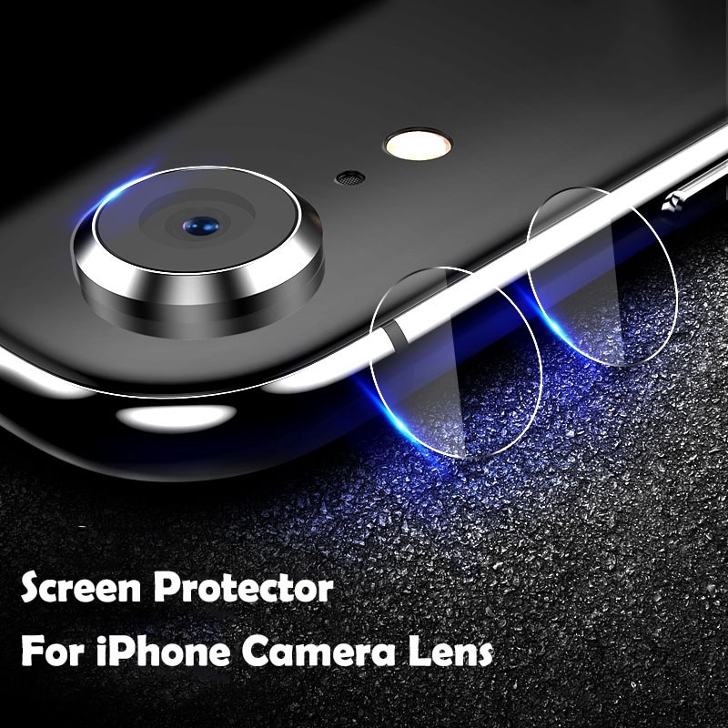 สําหรับ iPhone 7 8 6s 14 15 16 plus X XS max XR 11 12 13 pro max 14 15 16 pro max 12 mini กระจกนิรภัยป้องกันหน้าจอกล้องเลนส์ป้องกัน