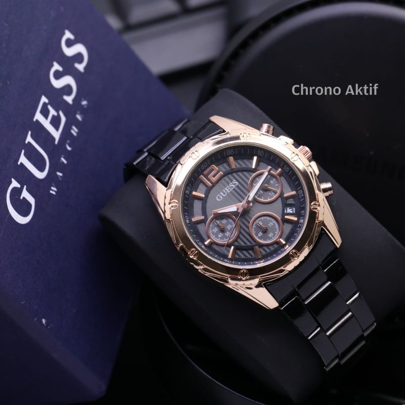 Guess Chrono นาฬิกาข้อมือ สายโซ่ สําหรับผู้ชาย - flywatchmatchec.th ...