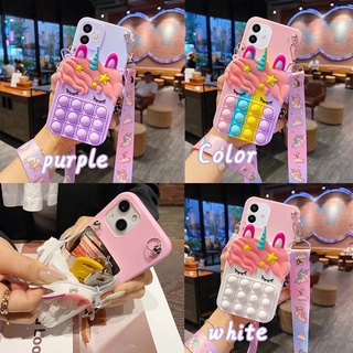 เปลือกสายรุ้ง Huawei P30 lite P20 P40 P50 Pro P10 plus Y Max Honor play 8X 10 10lite เคสมือถือ Soft TPU Case เคสโทรศัพท์ Cartoon Cute Decompression Peas Unicorn Silicone Cover เปลือกการ์ตูน เปลือกนิ่ม