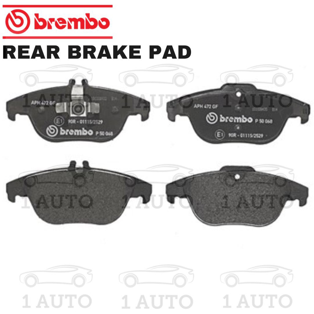 BREMBO REAR BRAKE PAD W204 C180 KOMPRESSOR C200 KOMPRESSOR C180CGI C200CGI C230 V6 C250CGI W207 E250