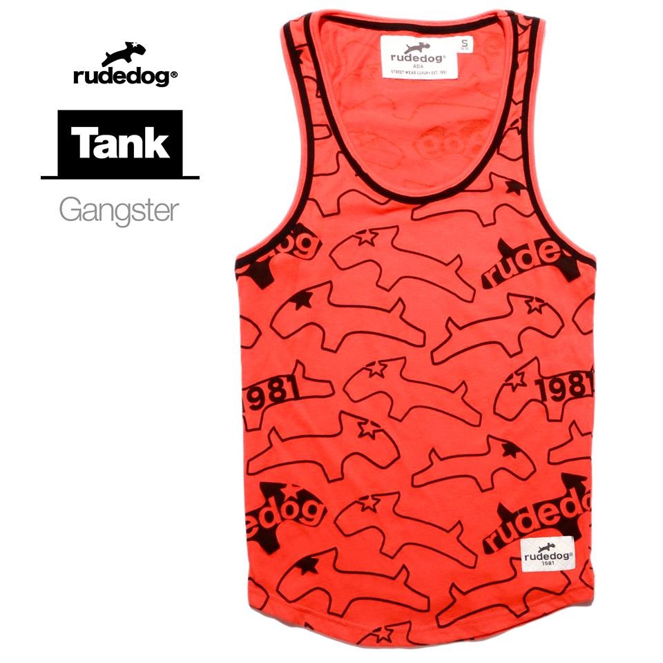 Rudedog เสื้อกล้ามชาย รุ่น Gangster สีส้ม