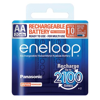 ถ่านชาร์จ Panasonic Eneloop AA / AAA 800mAh แพ็ค 2 ก้อน แท้ 100%