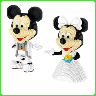 ตัวต่อ​เลโก้นาโน Size Jumbo - ZRK 7898-7899 Disney - Mickey &amp; Minnie The Wedding