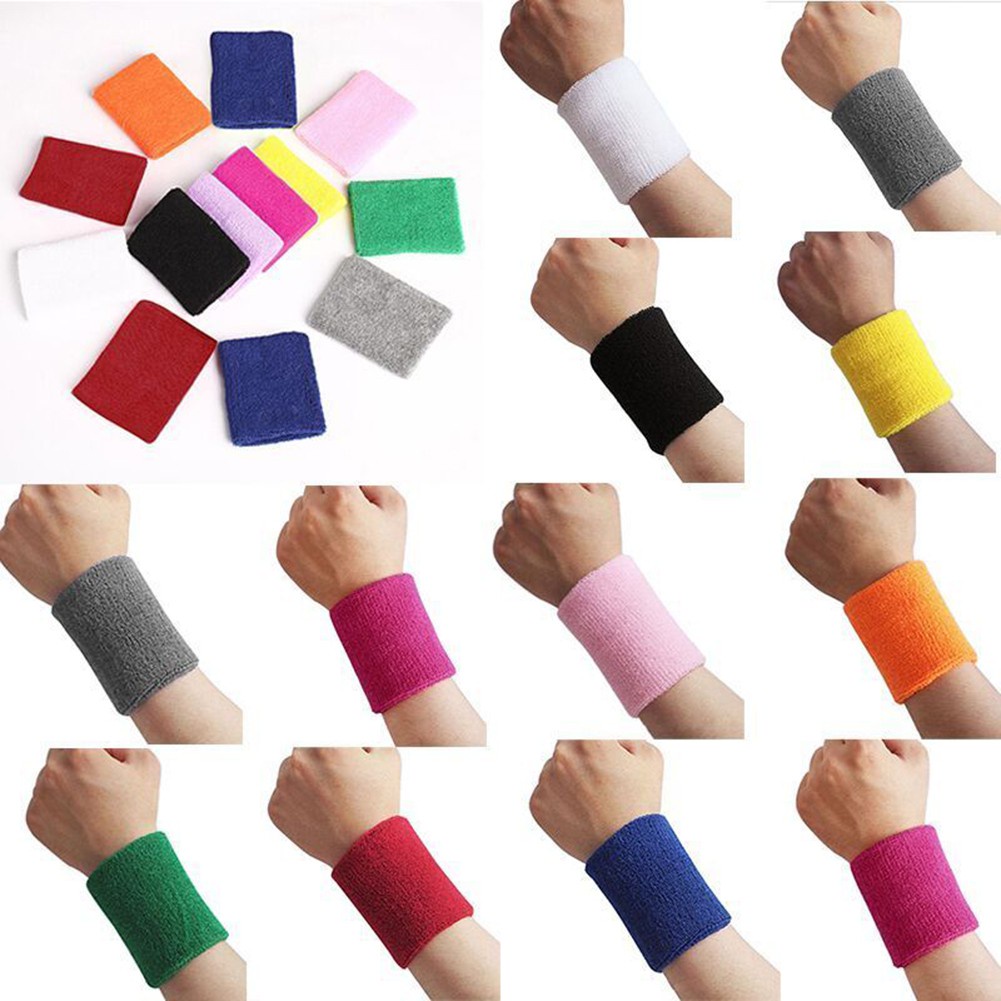 2022 สินค้าขายดี✜◈✌💎♥ 1Pc Unisex Sports Tennis Sweat Absorb Band Wrist Protector Wristband