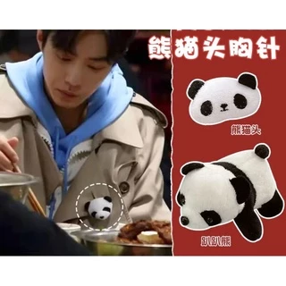 เข็มกลัดหมีแพนด้า สุดฮิต!! ตุ๊กตาหมีแพนด้า พวงกุญแจ [พร้อมส่ง]