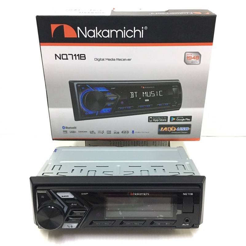 NAKAMICHI NQ711B เครื่อง 1din มีบลูทูธในตัว (ไม่เล่นแผ่น)