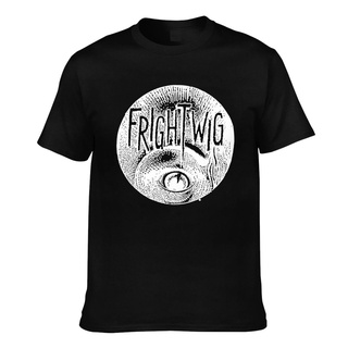 เสื้อยืดโอเวอร์ไซส์เสื้อยืด พิมพ์ลายโลโก้วงร็อค Frightwig แฟชั่นสําหรับผู้ชายS-3XL