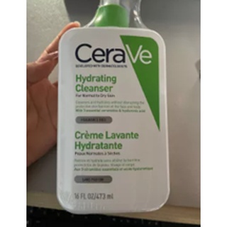 เซราวี CERAVE Hydrating Cleanser ทำความสะอาด ให้ความชุ่มชื้นผิวหน้าและผิวกาย สำหรับผิวแห้ง-แห้งมาก 473ml.