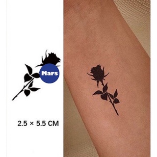 【Mars Tattoo】ใหม่ สติกเกอร์รอยสักชั่วคราว ลายดอกกุหลาบ กึ่งถาวร 2 สัปดาห์ ติดทนนาน MNF007