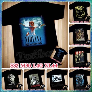 สินค้าเฉพาะจุด เสื้อวง NIRVANA เสื้อวง COBAIN ไม่มีตะเข็บข้างลำตัว