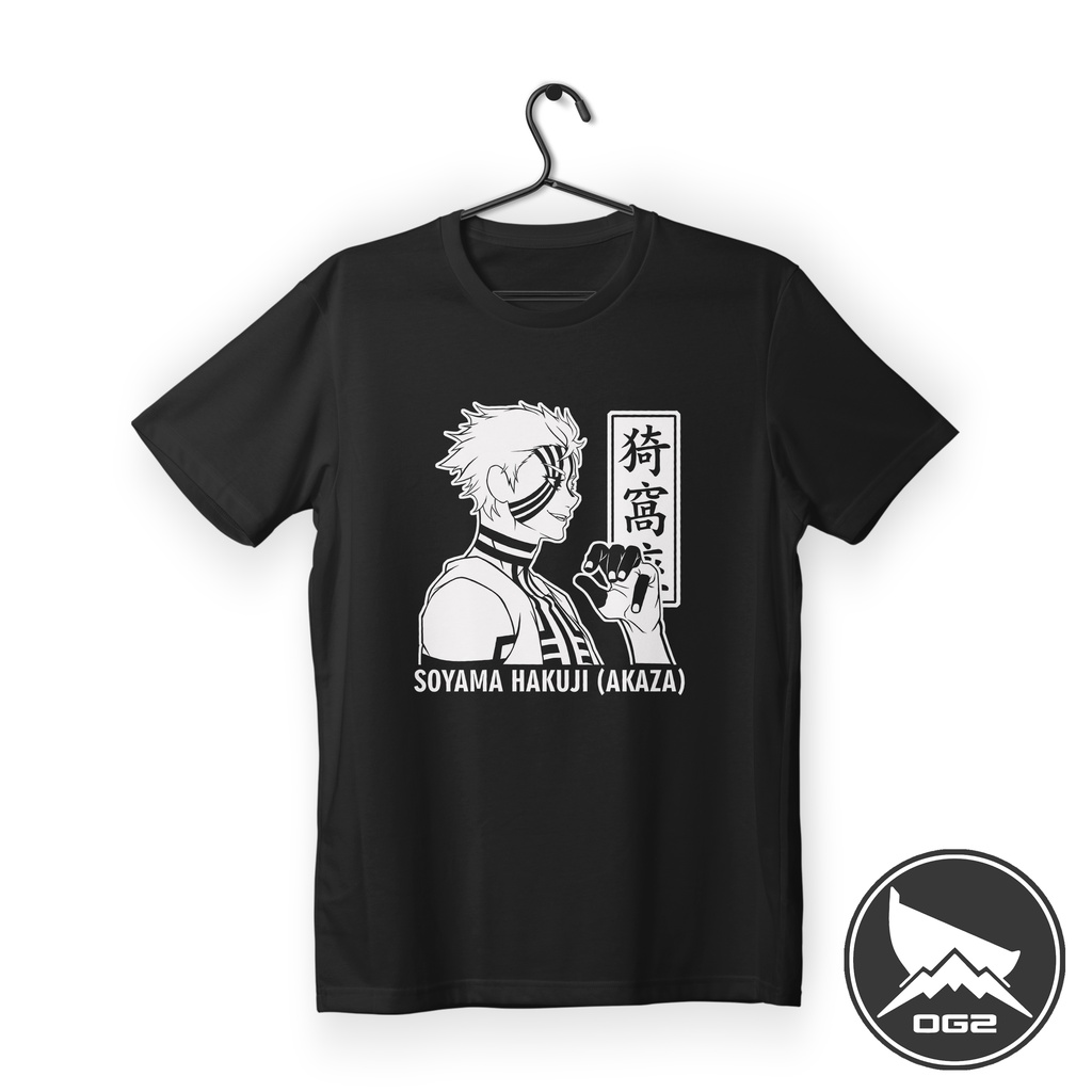 Akaza kimetsu no yaiba rengoku อะนิเมะเสื้อยืด A107 เสื้อผ้าผู้ชายและผู้หญิง OG2 2A A