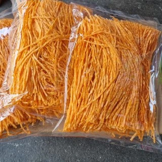 ปลาเส้น รสบาบีคิว ถุงใหญ่ อร่อย สะอาด ขนมปลาเส้นยาว