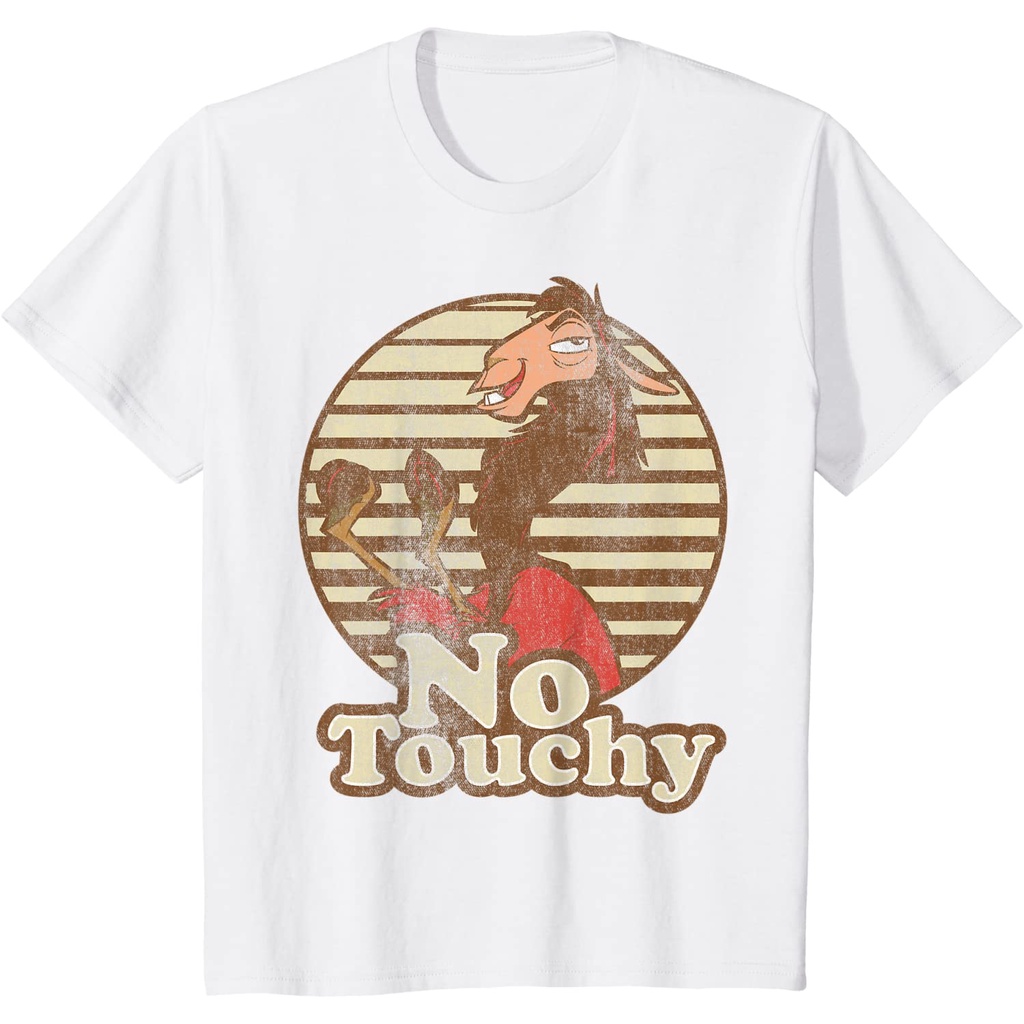 เสื้อยืดผ้าฝ้ายพรีเมี่ยม เสื้อยืด พิมพ์ลาย Disney Emperor's Groove Kuzco Llama No Touchy