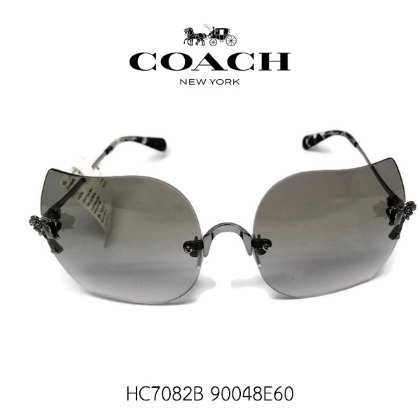 แว่นตากันแดดผู้หญิง COACH รุ่น HC7082B 9008E60 Plastic green blue gradient  สินค้าแบรนด์เนมของแท้ 100%