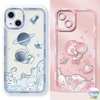 เคสโทรศัพท์มือถือนิ่ม ป้องกันเลนส์ ลายนักบินอวกาศ ดาวเคราะห์ สําหรับ VIVO V23E V23 V21E V21 4G 5G V20 V15 S1 Z1 X50 X60 Pro V9 Youth Y33S Y21S Y21 Y52 Y72 5G Y53S Y51 Y51A Y31