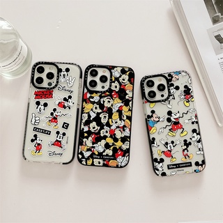 [Case Tify] เคสโทรศัพท์มือถือ TPU ใส แบบนิ่ม ลายการ์ตูนมิกกี้ เมาส์ กันกระแทก สําหรับ iPhone 15 14 Pro Max 12 13 Pro Max 11 X XS Max XR 15