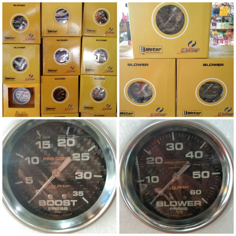 วัดบูสหน้าแค๊บล่า 35psi/60psi *พร้อมอุปกรณ์ติดตั้ง+ขาดำ*