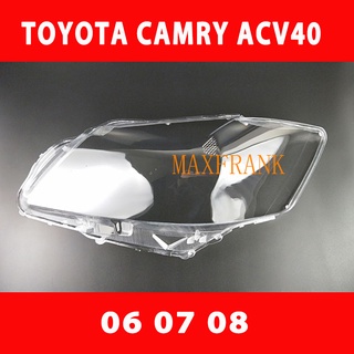 Camry acv40/41 ปี 06-08 แท้นำเข้าญี่ปุ่น เลนส์ไฟหน้า โคมไฟรถยนต์ ไฟหน้า ฝาครอบเลนส์กระจกไฟหน้า สําหรับ ฝาโคมไฟหน้า Toyota Camry ACV40 (2006-2008) เลนส์ไฟหน้า ฝาครอบไฟหน้าHEADLAMP COVER