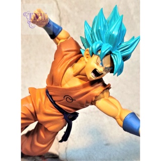 [มือสอง งานแท้ ญี่ปุ่น] Son Goku โกคู ซุปเปอร์ไซย่า บลู ขนาด 5.5" Dragonball ดราก้อนบอล งานแท้ Banpresto