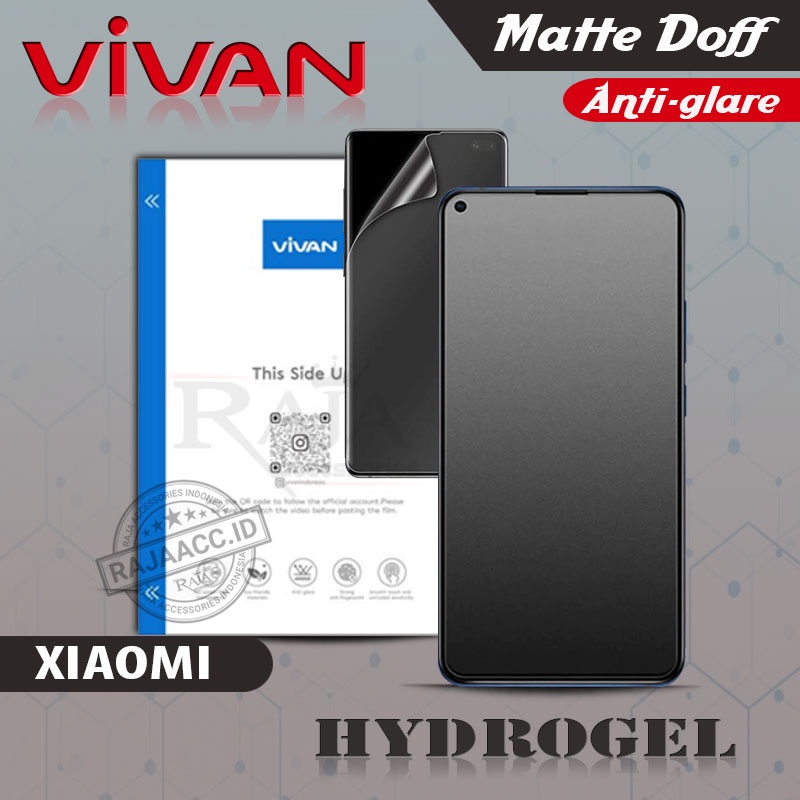 Vivan Hydrogel Matte Xiaomi Mi 10 Mi 10T Mi 10T Pro Mi 11 Mi 11 Ultra Mi 11 Lite/ Anti-Scratch Hydro