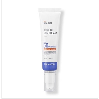 DERMATORY PRO HYAL SHOT TONE UP SUN CREAM SPF50+PA+++ 50ml กันแดดโทนอัพ มอยเจอร์ ปรับสีผิว เพิ่มความชุ่มชื้น กันรังสีUV