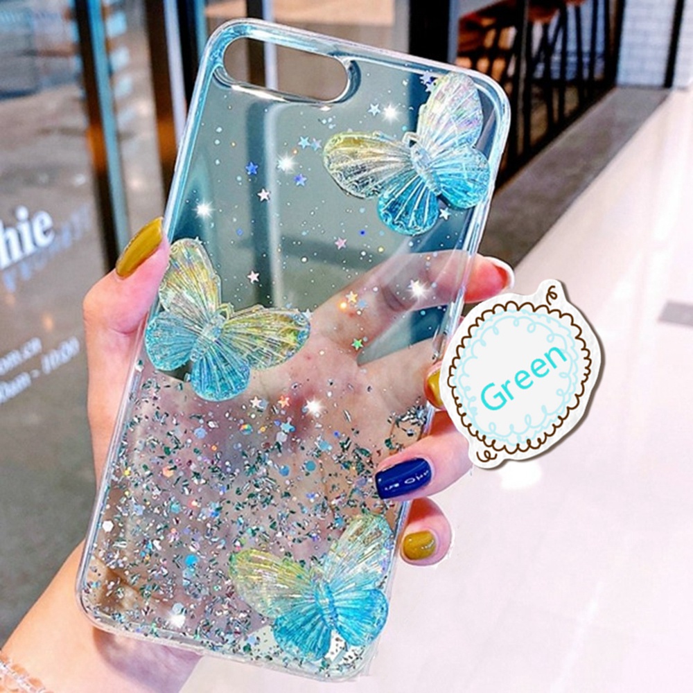 Samsung Case S20 Ultra Glitter Clear Phone Cases Samsung S8 Plus S9 Plus S10 Plus Butterflies Soft Cover Samsung S20 Plus S20Ultra S10 5G Pure Color Phone Covers Samsung S10Plus S20 FE Long Sling Samsung S20FE S9Plus S8Plus S10Plus TPU Mobile Phone Cases #8