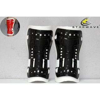 Starwave สนับแข้ง แบบสายรัด สีล้วน Size L