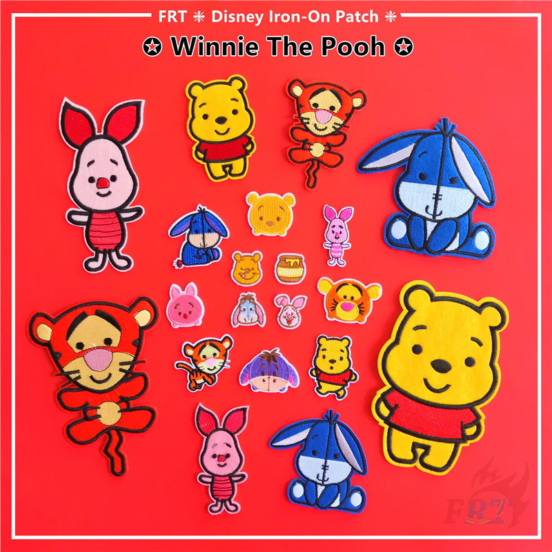 Q Bear & His Friends Iron-On Patch 1 ชิ้น DIY เย็บบนเหล็กบนป้ายแพทช์