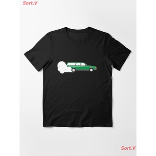 เสื้อยืดVolvo Logo 240 Wagon Burnout - Green Essential T-Shirt