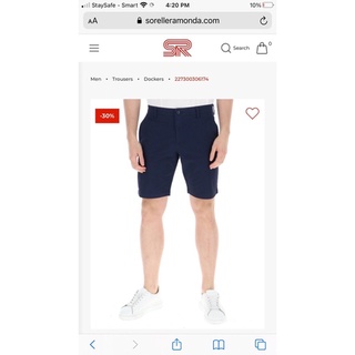 Dockers Mens Ultimate Straight Fit Supreme Flex  Shorts กางเกงขาสั้น ผู้ชาย ด็อกเกอร์