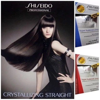 Shiseido ยืดรุ่นใหม่ ครีมยืดผม ชิเซโด้ 125กรัม+ครีมโกรก 125กรัม Shiseido Crystallizing Straight Alpha ชิเซโด้ ครีมยืดผม