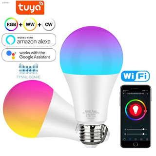 [ SmartLife App ]12W/15Wหลอดไฟ Smart LED RGBCW Bulb E27 อัจฉริยะ 16 ล้านสี ควบคุมผ่านมือถือจากทั่วโลก WIFI Light