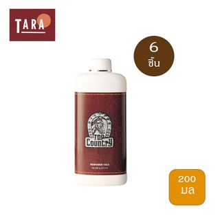 Mistine Top Country Perfumed Talc แป้งหอมโรยตัว มิสมีน ท็อป คันทรี 200 g. 6 ชิ้น